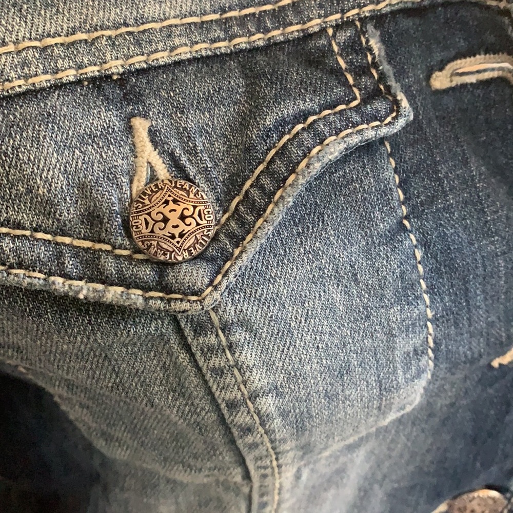 Silver Jean Jacket - Picture 2 of 6